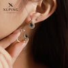 1 Pair Elegant Retro Geometric Plating Copper Artificial Gemstones 18K Gold Plated Earrings