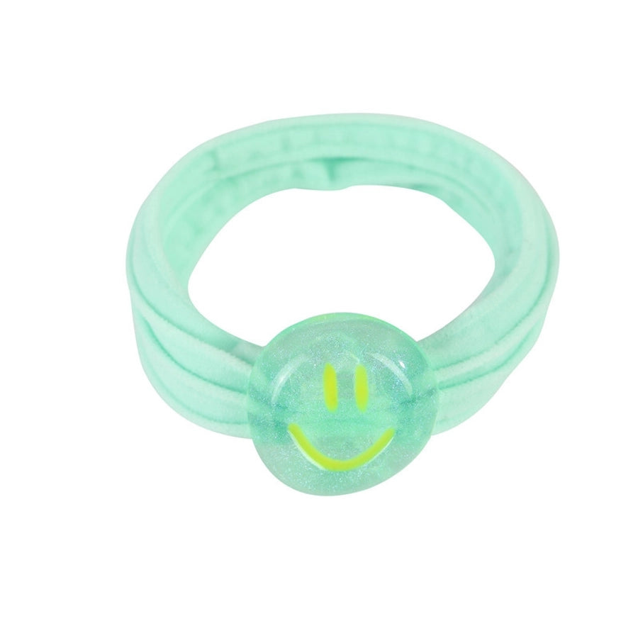 Kid'S Cute Smile Face Plastic rubber band Hair Tie