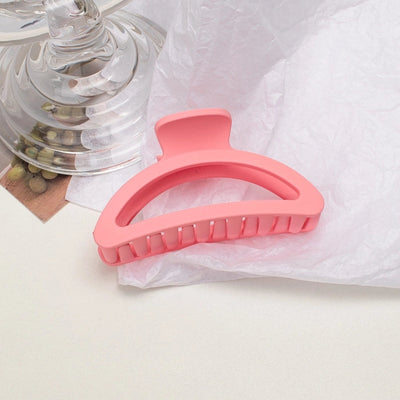 simple style solid color plastic resin spray paint hair clip 1 piece