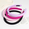 simple style solid color polyester rib-knit hair band 1 piece
