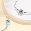 Copper Silver Plated Devil's Eye Bracelets