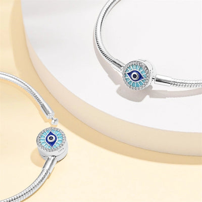 Copper Silver Plated Devil's Eye Bracelets