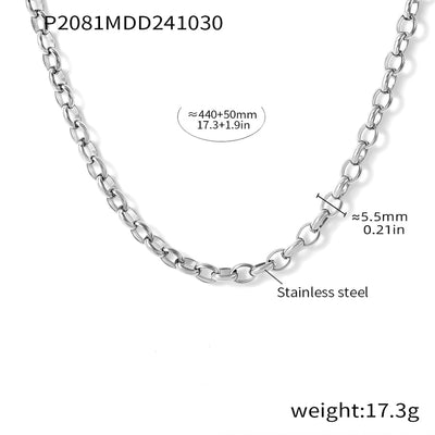 Jewelry Elegant Circle 304 Stainless Steel Rhinestones Glass Stone 18K Gold Plated Plating Inlay Earrings Necklace