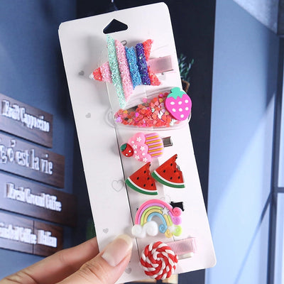 cute fruit soft clay hair clip