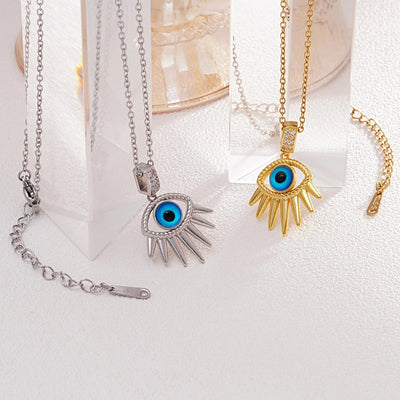 Jewelry Glam Lady Sexy Eye 304 Stainless Steel Copper Pendant Necklace