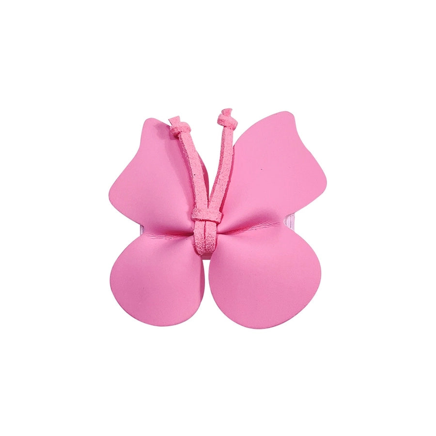 Girl'S Sweet Butterfly Pu Hair Clip