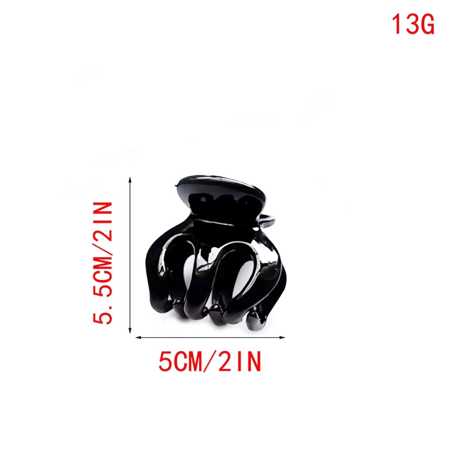 Women's Commute Korean Style Solid Color Plastic Hair Claws