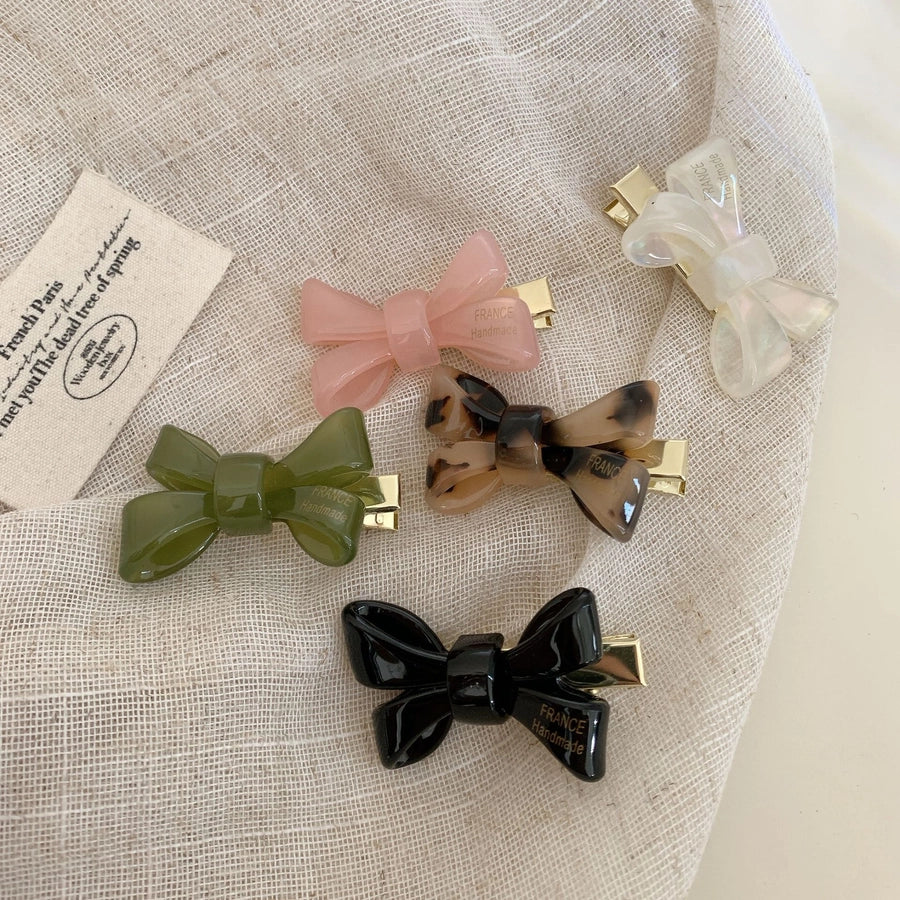 Women's Sweet Bow Knot Acetic acid sheets Hair Clip