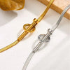 Titanium Steel Nail Ring High Class Elegant Personality 18K Gold Plated Couple Gift Necklace Bracelet