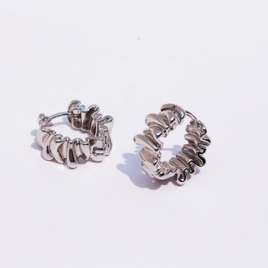 1 Pair IG Style Streetwear Geometric Brass 24K Gold Plated Earrings