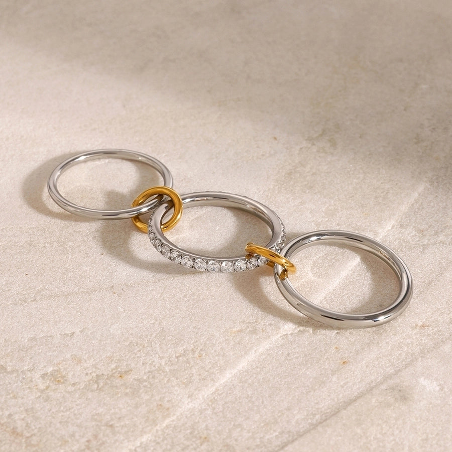 Jewelry Simple Style Classic Style Geometric 304 Stainless Steel Rings