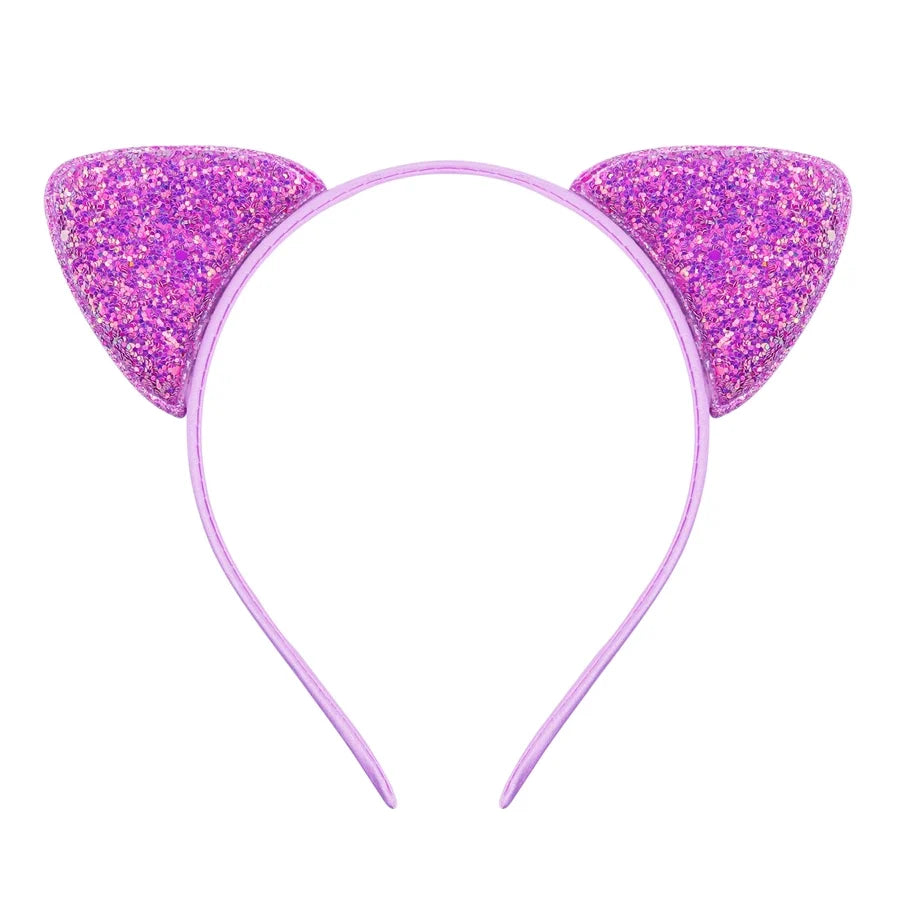 cute cat ears cloth sequins hair band 1 piece
