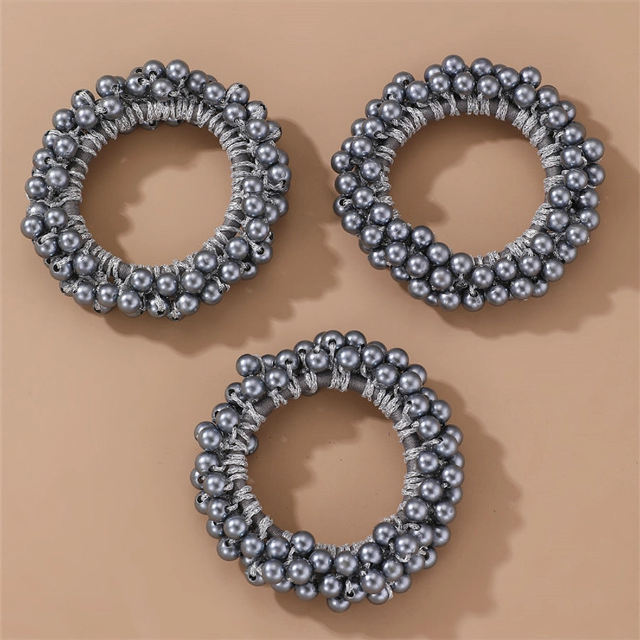 Women's Fairy Style Sweet Simple Style Round Imitation Pearl Beaded Artificial Pearls Hair Tie