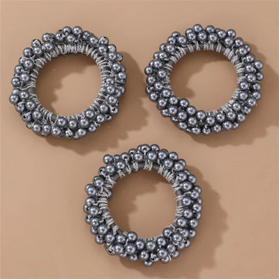 Women's Fairy Style Sweet Simple Style Round Imitation Pearl Beaded Artificial Pearls Hair Tie