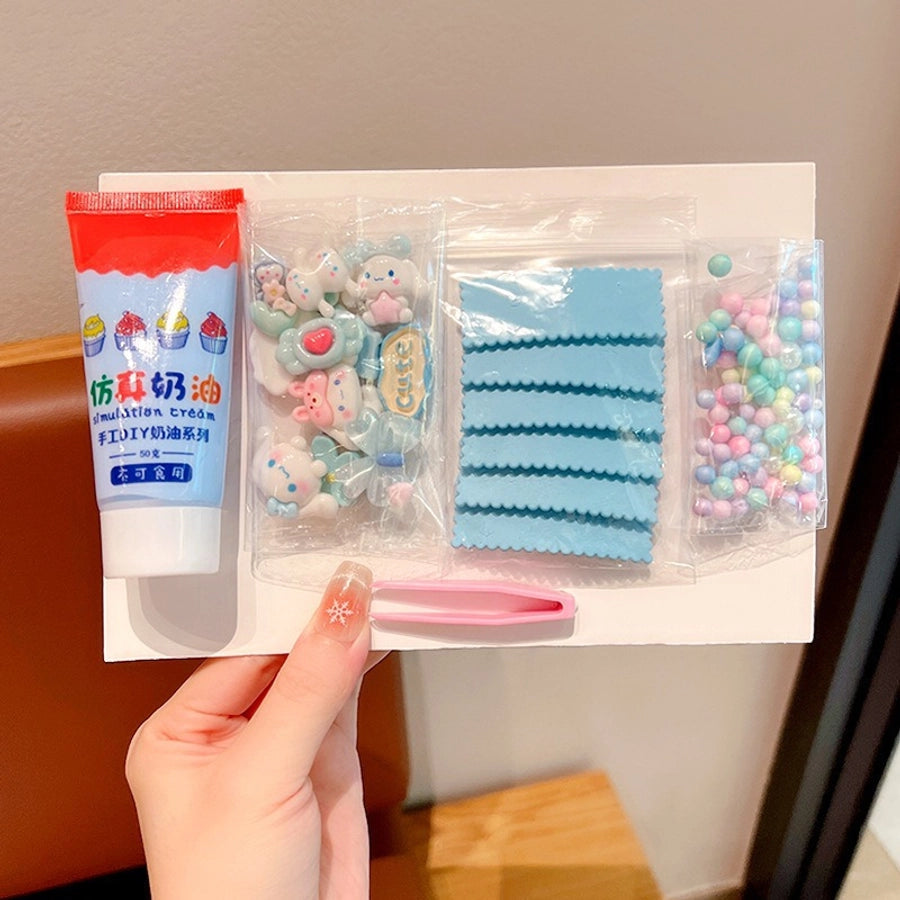 girl's cartoon style rabbit cartoon bow knot plastic hair clip hair tie