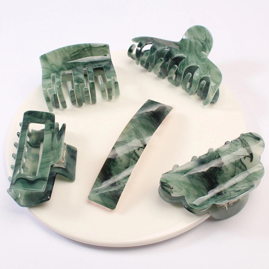 simple style geometric color block acetic acid sheets hair clip 1 piece