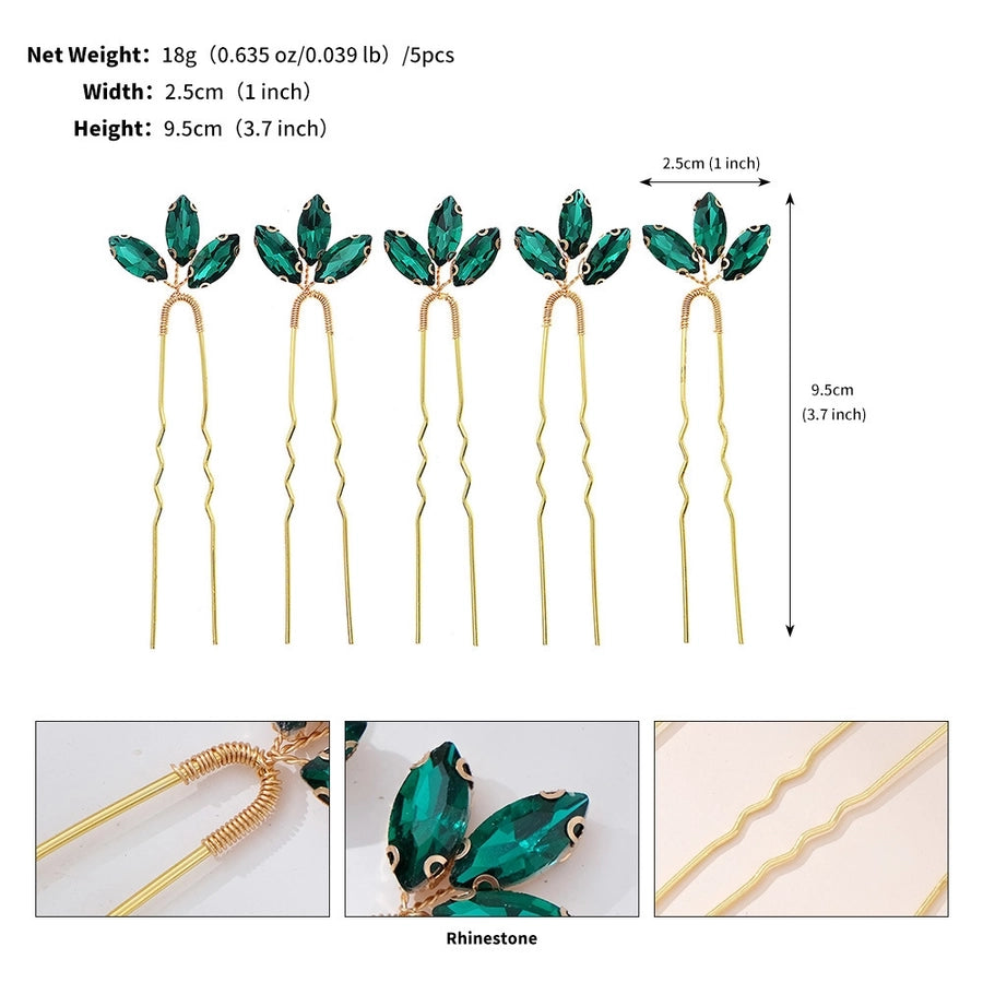 Antique U-shaped Hairpin Hair Accessories Simple Rhinestone Pin Hairpin Photography Portrait High-end Hair Hairpin