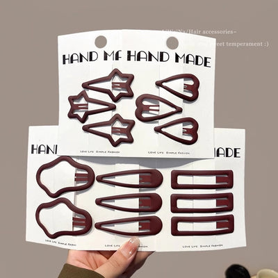 Women's Cute Solid Color Alloy Hair Clip