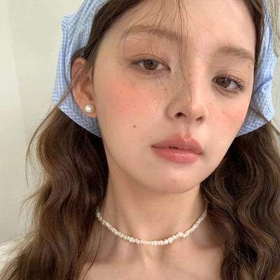 Women's Cartoon Style Plaid Polyester scarf