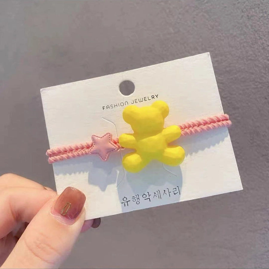 cute star bear arylic hair tie 1 piece