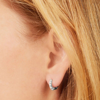 1 Piece 1 Pair 925 Sterling Silver Solid Color Opal 18K Gold Plated White Gold Plated Hoop Earrings