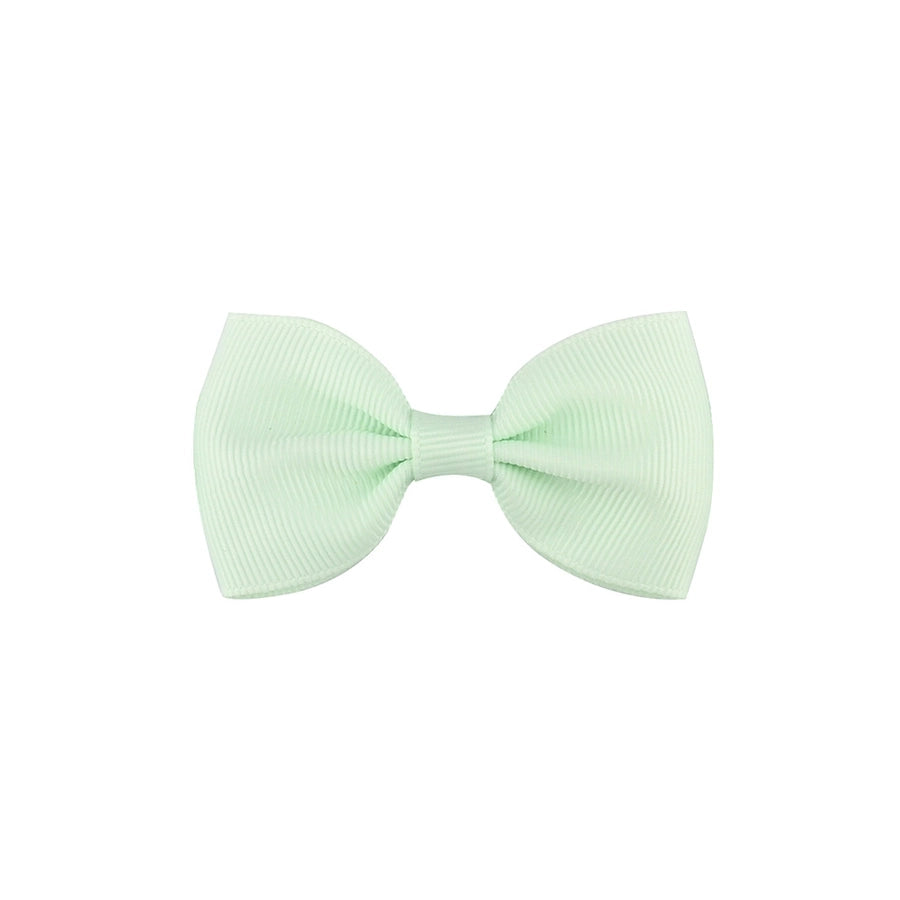european and american solid color children's bow cute hairpin
