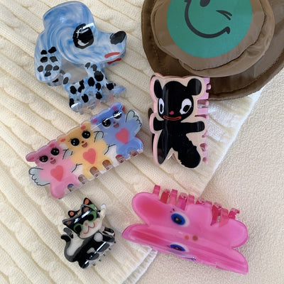 women's cute cartoon arylic hair claws