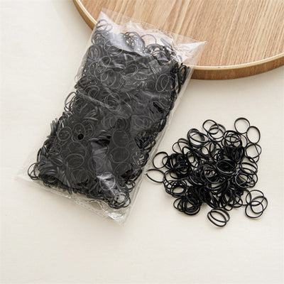 simple style solid color rubber band handmade hair tie