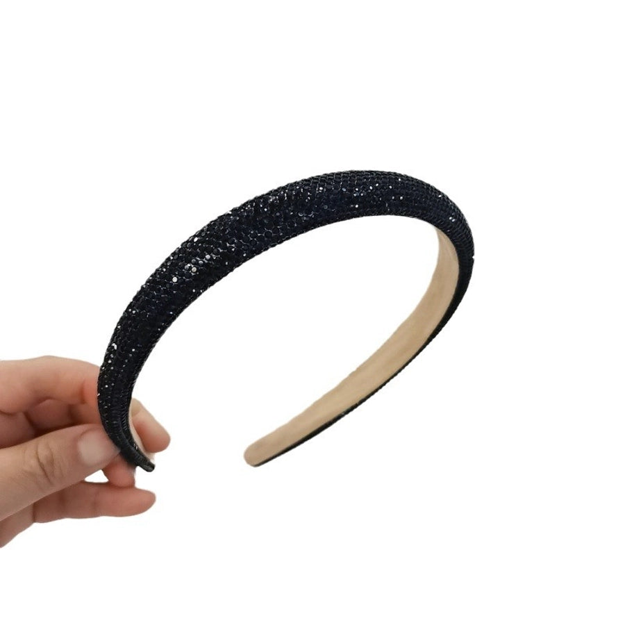 Women's Casual Simple Style Streetwear Solid Color Cloth Inlay Artificial Rhinestones Hair Band