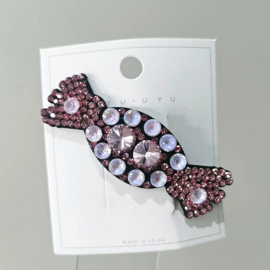 Women's IG Style Classic Style Candy Artificial Crystal Alloy Inlay Rhinestones Hair Clip