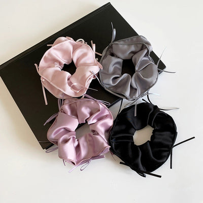 Women's Sweet Solid Color Cloth Hair Tie