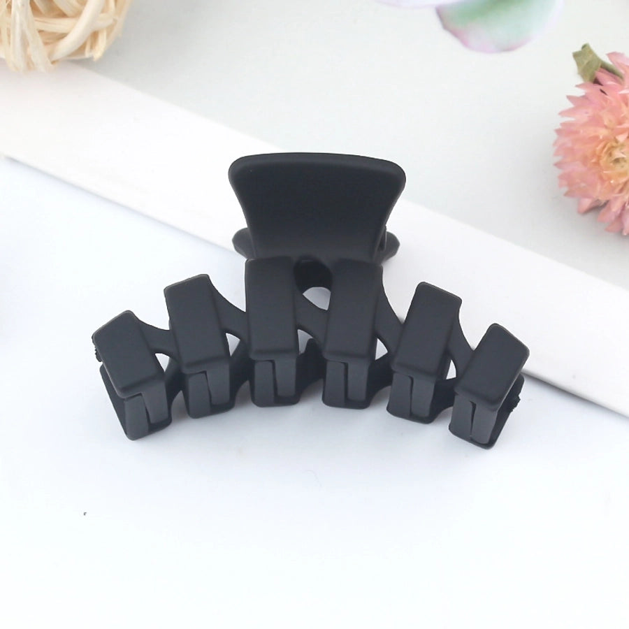 simple style solid color arylic stoving varnish hair claws 1 piece