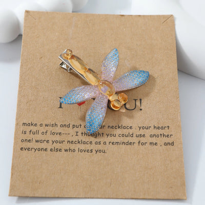 Women's Cute Bee Alloy Resin Inlay Acrylic Hair Clip