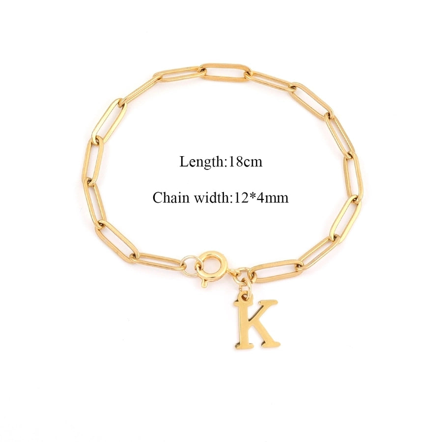 Basic Classic Style Letter 201 Stainless Steel 304 Stainless Steel Bracelets In Bulk