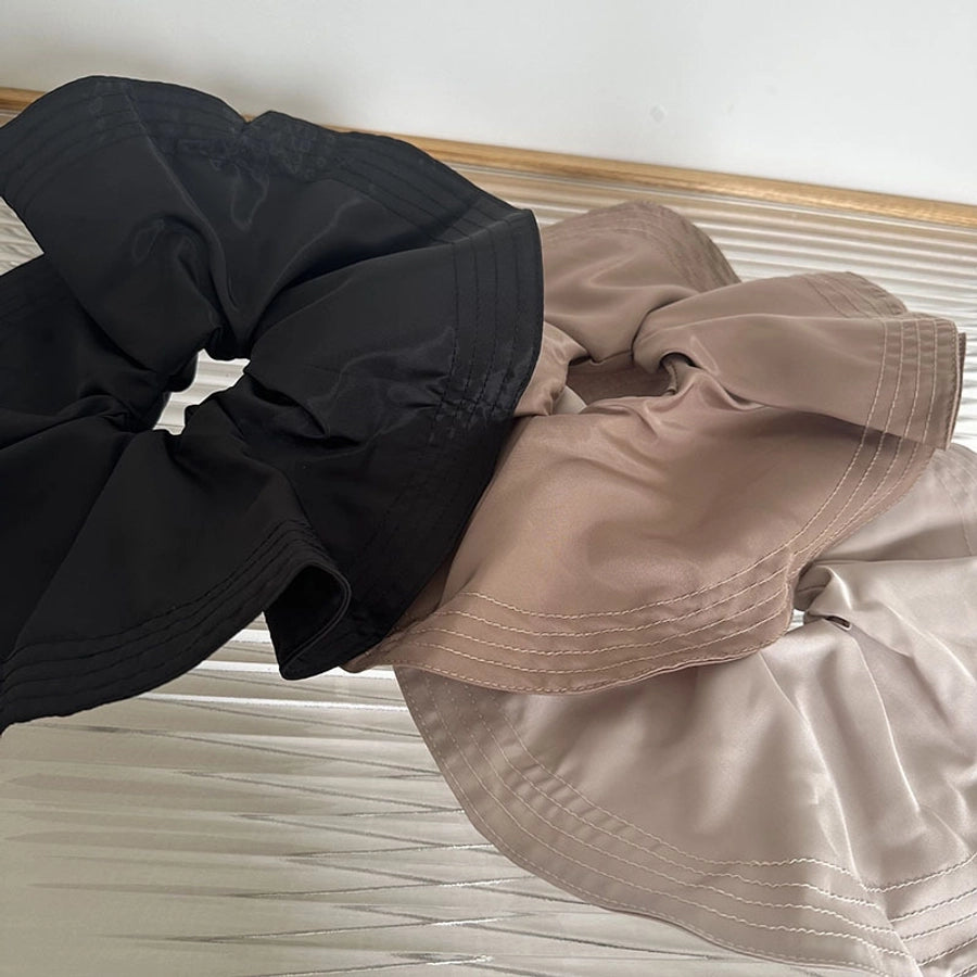 Women's Simple Style Solid Color Cloth Pleated Hair Tie