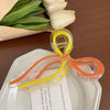 Women's Cute Sweet Korean Style Bow Knot Acetic acid sheets Handmade Hair Claws
