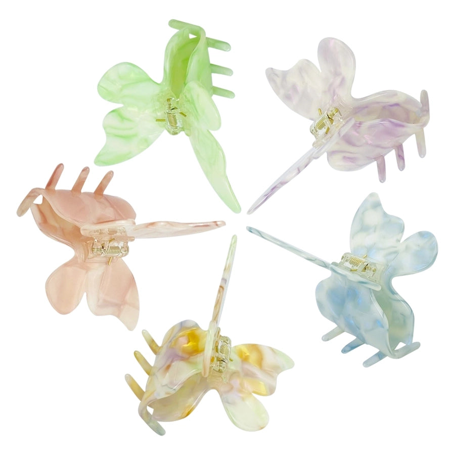 Women's Fairy Style Sweet Artistic Butterfly Acetic acid sheets Hair Claws