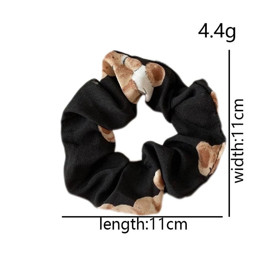 Women's Preppy Style Sweet Korean Style Animal Bear Cloth Hair Tie