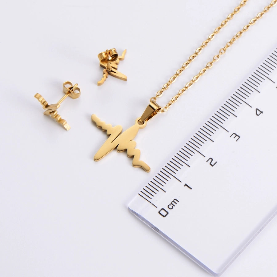 Jewelry Simple Style Classic Style Infinity Dollars Butterfly 304 Stainless Steel Jewelry Set