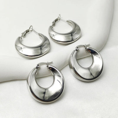 1 Pair Vintage Style Classic Style U Shape 304 Stainless Steel Earrings