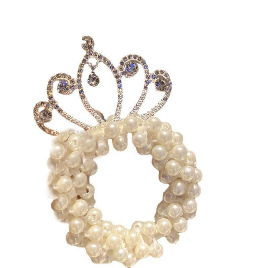 cute crown plastic hair tie