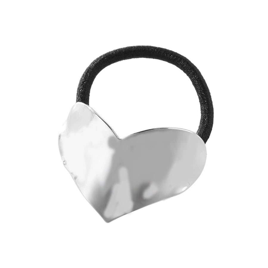 Women's Simple Style Heart Shape Alloy Hair Tie