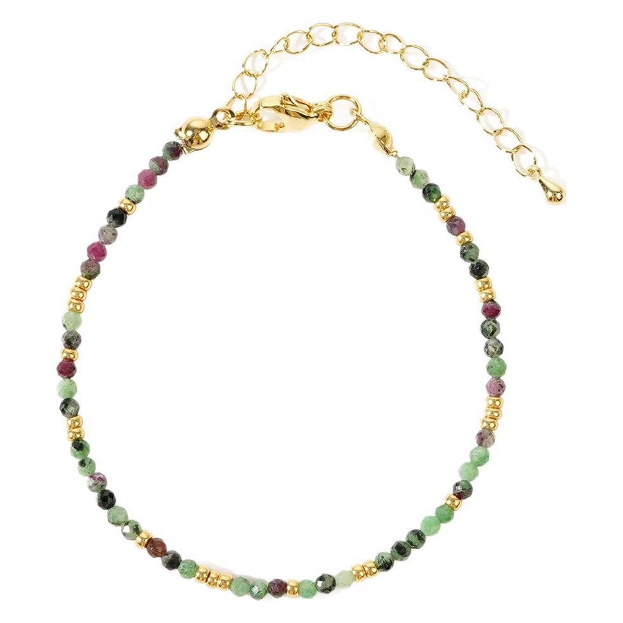 Hot Selling New Bohemian Style Colorful Natural Stone Beads String Bracelet Women's Jewelry Affordable Luxury Fashion