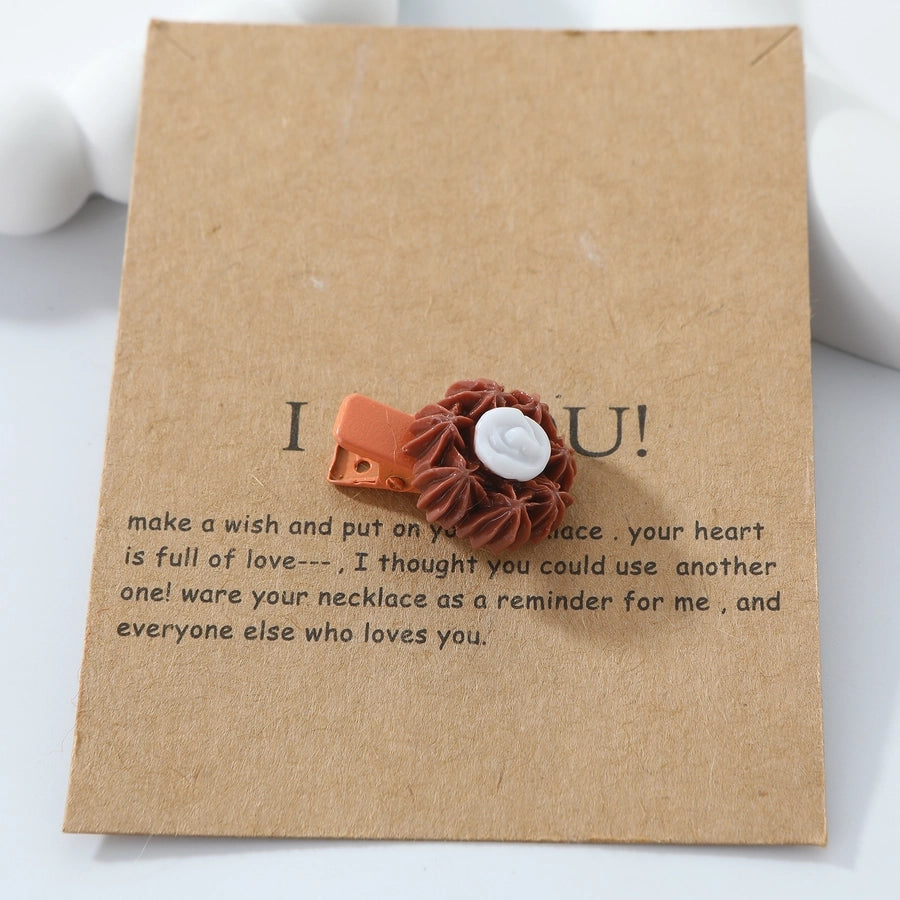 Women's Cute Funny Animal Alloy Resin Hair Clip