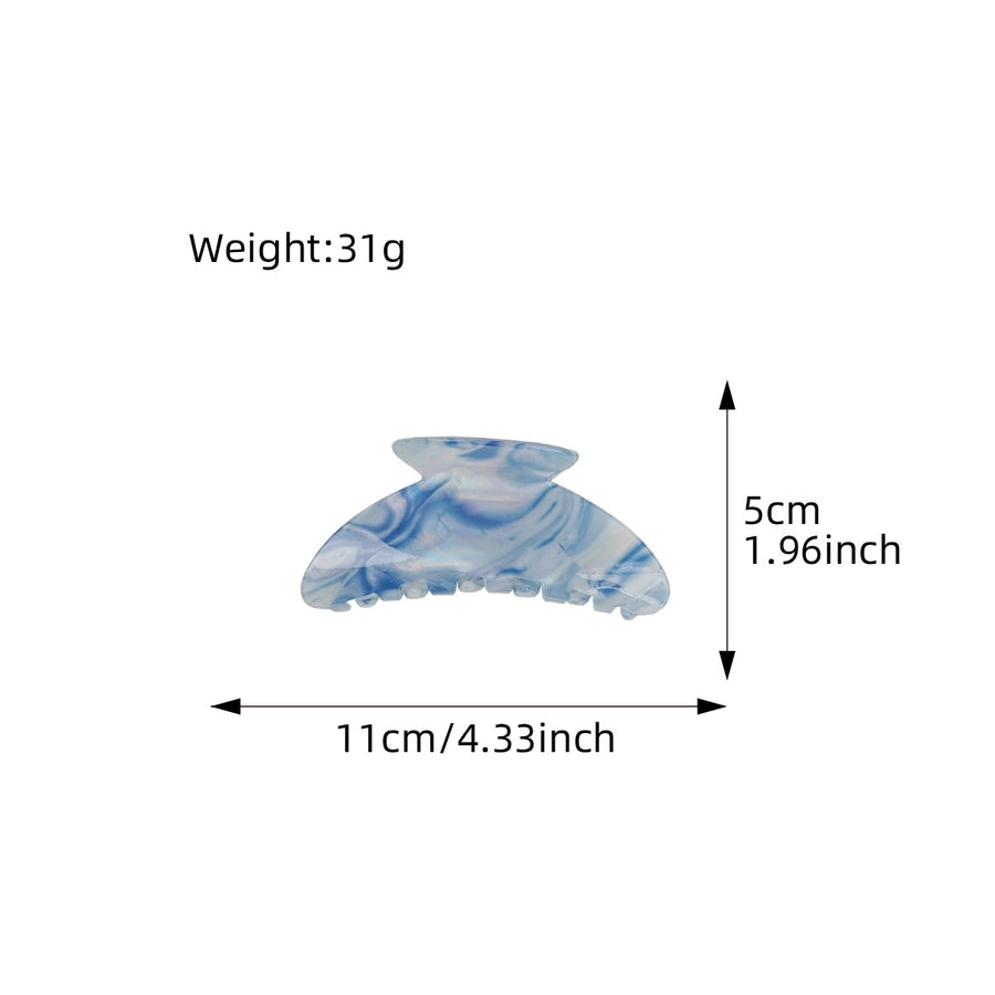 Women's Sweet Color Block PVC Hair Claws