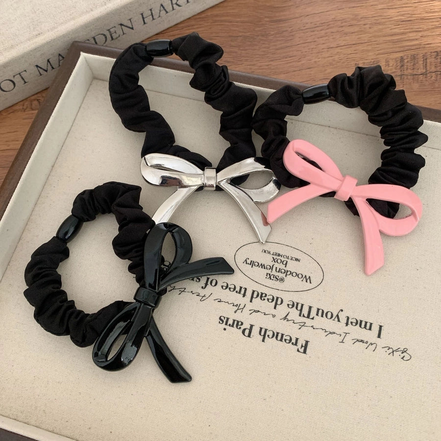 Women's Sweet IG Style Bow Knot Metal Hair Tie