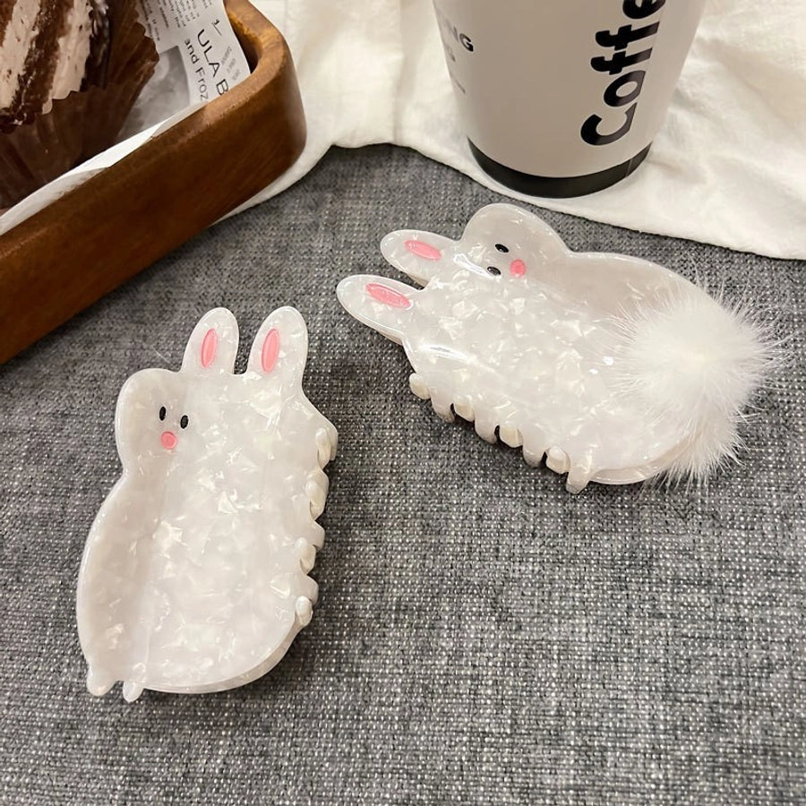 women's cute rabbit acetic acid sheets hair claws