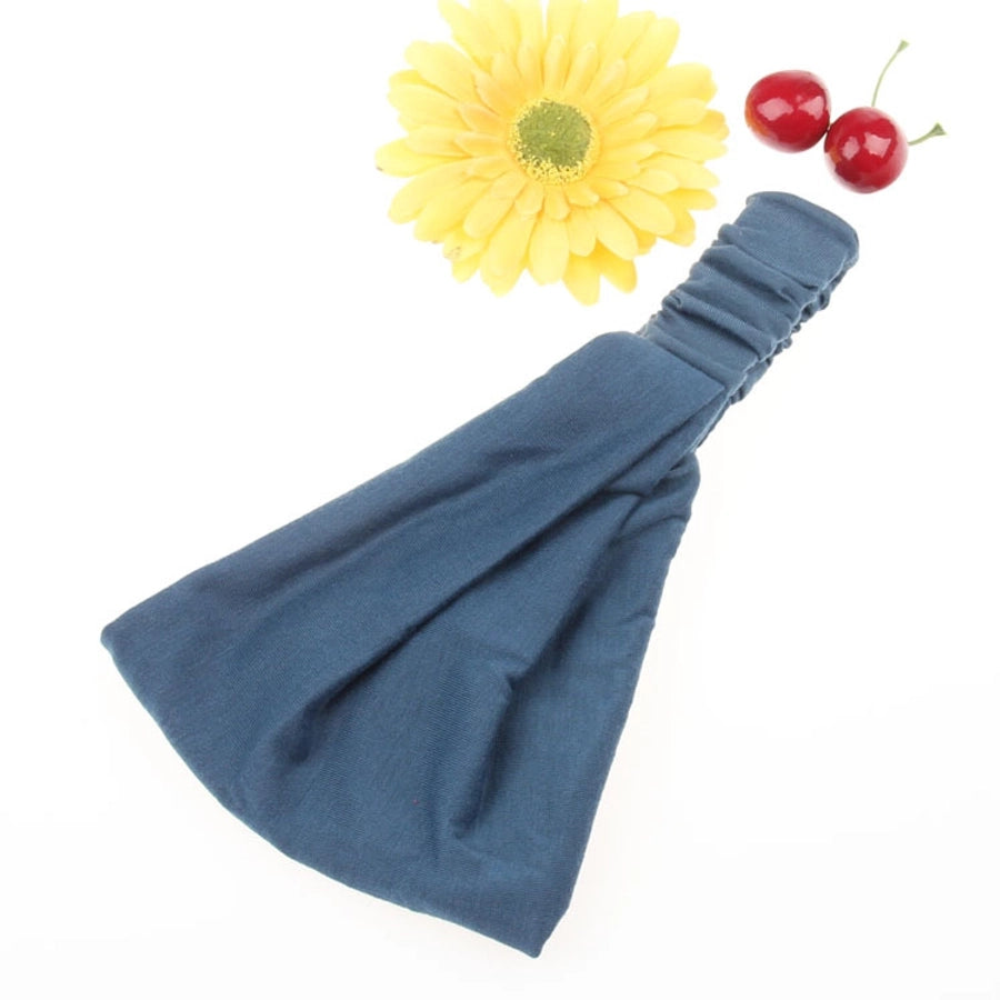 fashion solid color cotton hair band