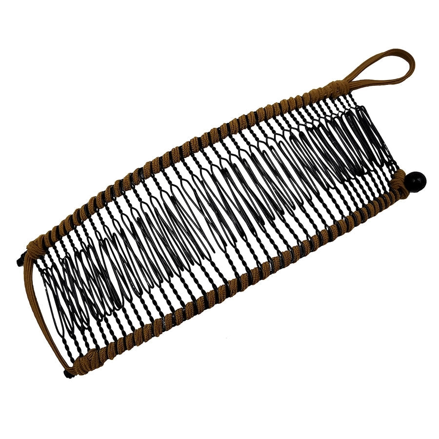 elegant solid color metal insert comb