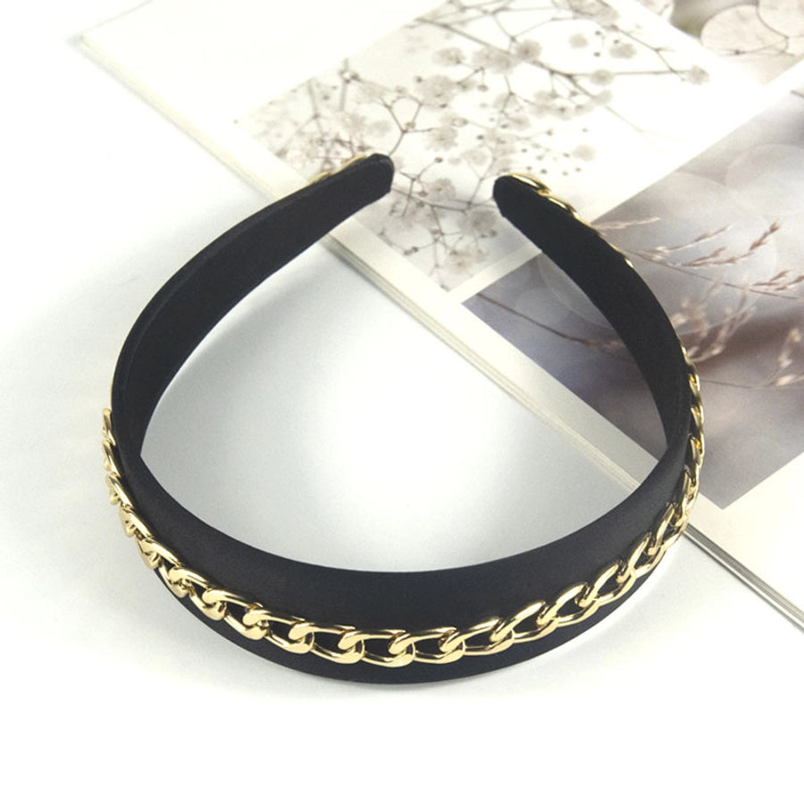 fashion solid color cloth handmade hair band 1 piece